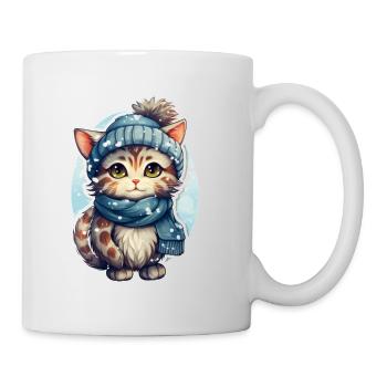 Cat in winter - Mug - white - Right