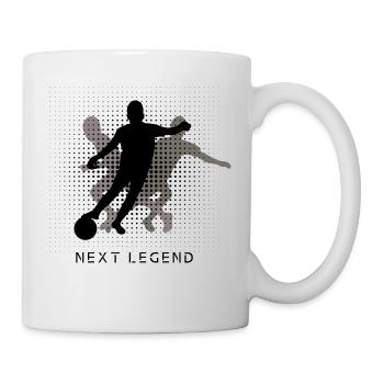 Next Legend Fußballlegenden - Fußball - Fußballer - Tasse - Weiß - Rechts