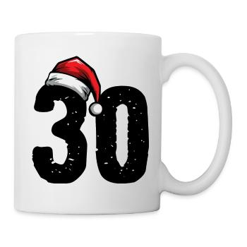 30 Zahl Weihnachten - Tasse - Weiß - Rechts