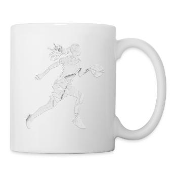 Basketball Woman Basketball Player Basketball Player - Mug - white - Right