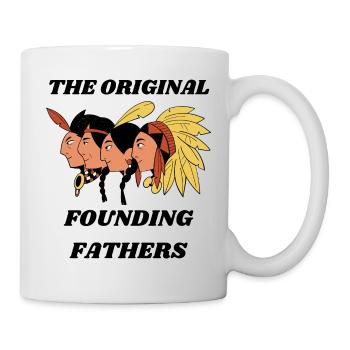La tenue indienne originale des pères fondateurs - Mug blanc - blanc - Droite