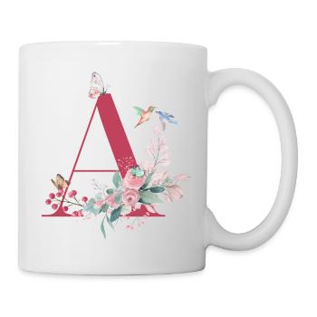 Brief an Floral - Geschenkidee - Tasse - Weiß - Rechts