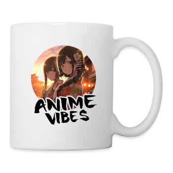 Anime Girls in Kyoto at Sunset – Anime Shirt - Mug - white - Right