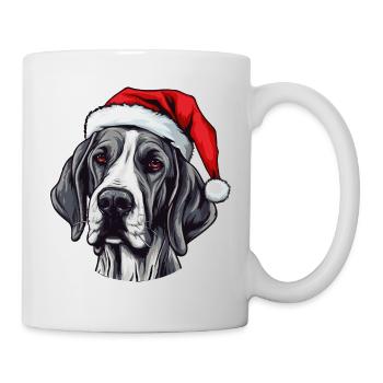 Great Dane Dog Christmas Head - Mug - white - Right