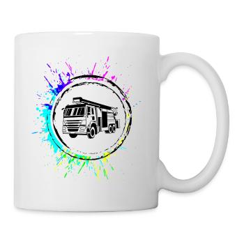 Fire Truck Fire Brigade - Mug - white - Right