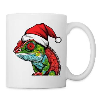 Chameleon Christmas Animal Head - Mug - white - Right