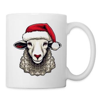 Sheep Christmas Animal Head Lamb - Mug - white - Right