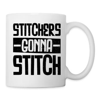 Sticker gehen zum Stitchen - Weihnachts- und Geburtstagsgeschenk - Tasse - Weiß - Rechts