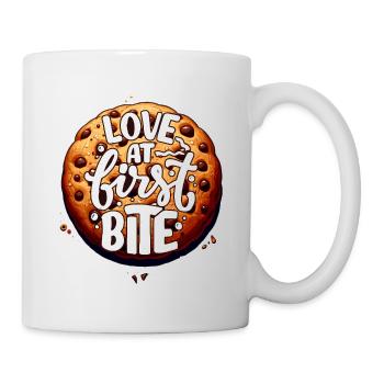 Liebe auf den ersten Bissen - Tasse - Weiß - Rechts