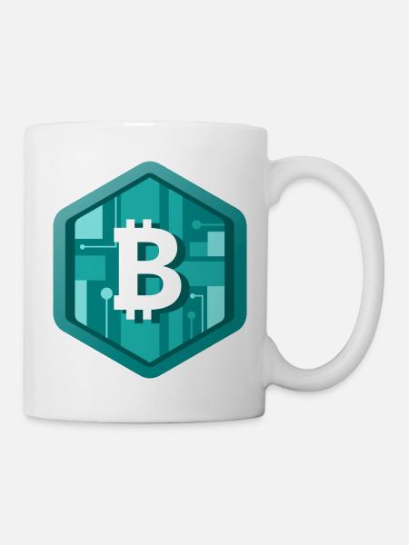 B Krypto Logo - Tasse - Weiß