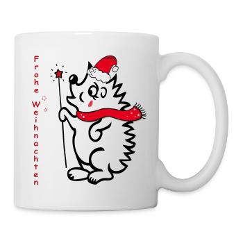 Frohe Weihnachten - Tasse - Weiß - Rechts
