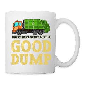 Garbage Truck Love Garbage Collection Child Boy I Gift - Mug - white - Right