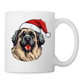 Leonberger Dog Christmas Portrait Xmas - Mug - white - Right