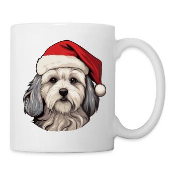 Maltese Dog Christmas Funny Xmas - Mug - white - Right