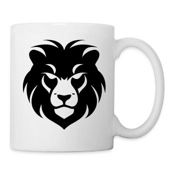 Felin Dschungel Löwenkopf - Tasse - Weiß - Rechts