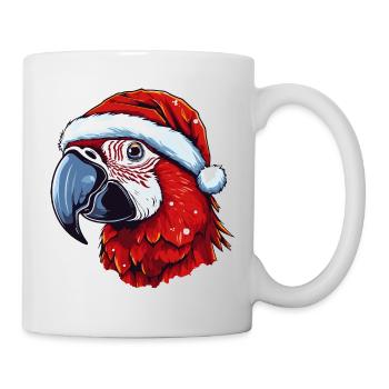 Parrot Christmas Animal Head - Mug - white - Right