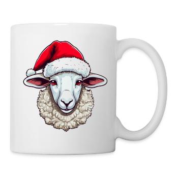 Sheep Christmas Animal Head Lamb - Mug - white - Right
