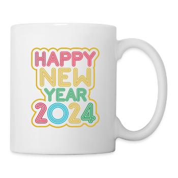 happy new year - Tasse - Weiß - Rechts