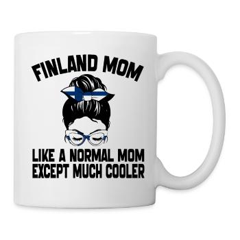 Finnland Mama wie eine normale Mama Muttertag 2024 - Tasse - Weiß - Rechts