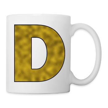 Letter D Gold - Mug - white - Right