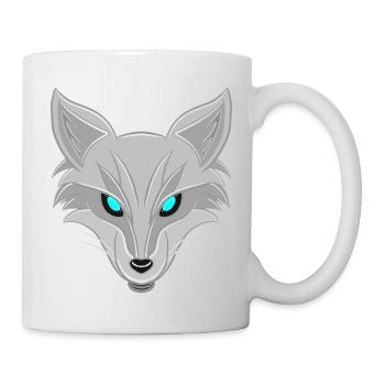 Renard argenté - Design élégant d’amoureux des animaux - Mug blanc - blanc - Droite