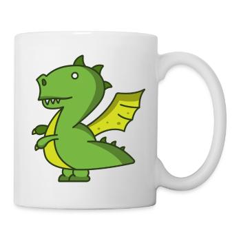 Logo Dinosaure Enfants - Mug blanc - blanc - Droite