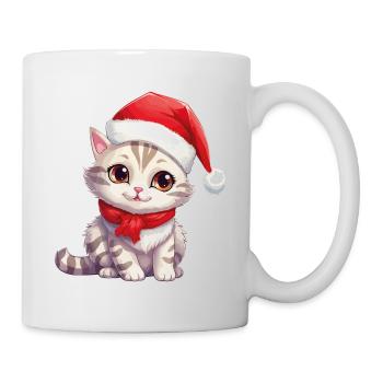 Chat Noël Chat De Noël Mignon Joyeux Catmas - Mug blanc - blanc - Droite