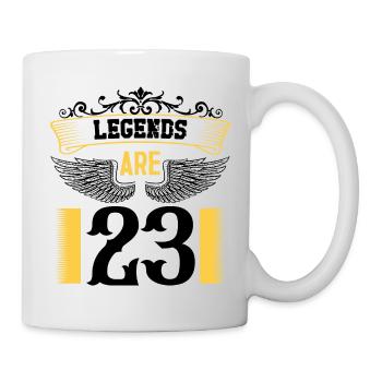 Les légendes ont 23 ans, 23 ans d’anniversaire - Mug blanc - blanc - Droite