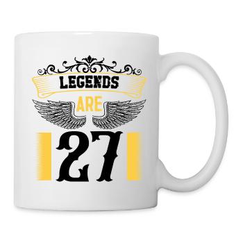 Legends are 27 years old, birthday 27 - Mug - white - Right