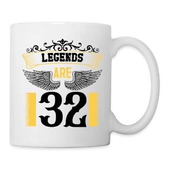 Legends are 32 years old, birthday 32 - Mug - white - Right