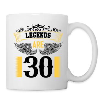 Legends are 30 years old, birthday 30 - Mug - white - Right