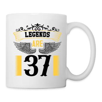 Legends are 37 years old, birthday 37 - Mug - white - Right