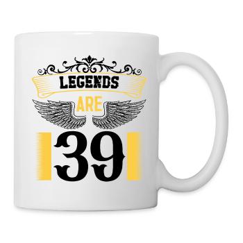 Legends are 39 years old, birthday 39 - Mug - white - Right