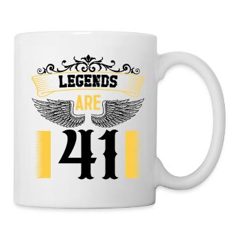 Legends are 41 years old, birthday 41 - Mug - white - Right