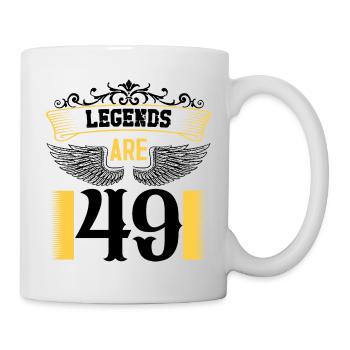 Legends are 49 years old, birthday 49 - Mug - white - Right