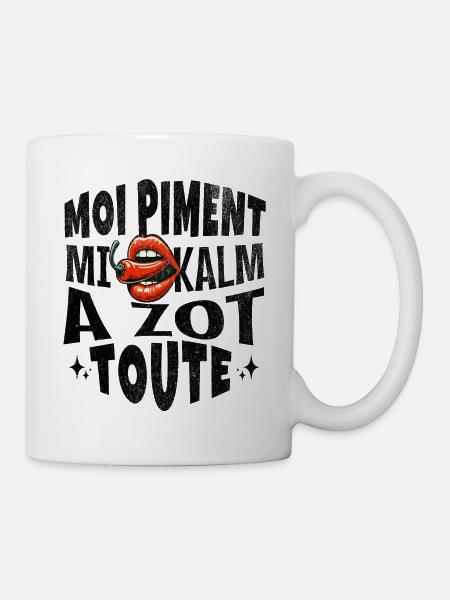 "Moi Piment Je Vous Calme Tous et Toute" - Express - Mug blanc - blanc