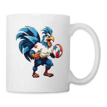 Rugby France Coq Ballon De Rugby Joueur Fan De Sport - Mug blanc - blanc - Droite