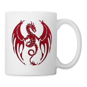 Fantasy Dragon Anime Dragon Head Reptile mythique - Mug blanc - blanc - Droite