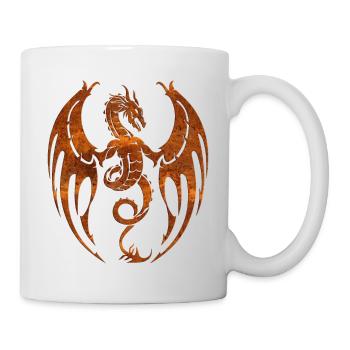 Fantasy Dragon Anime Dragon Head Reptile mythique - Mug blanc - blanc - Droite