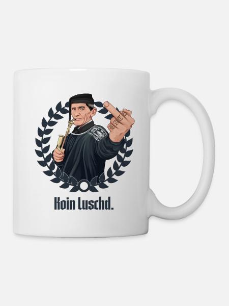 Rieser Grantler // Illustration - Tasse - Weiß
