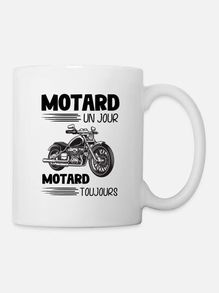 humour motard - Mug blanc - blanc