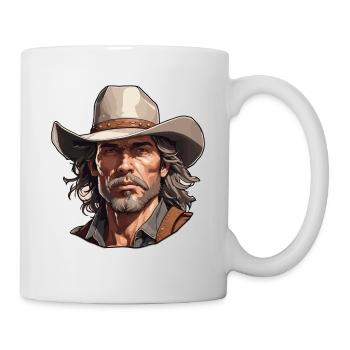 Cowboy / Wilde Westen / Wüste / Lasso / Rodeo - Tasse - Weiß - Rechts