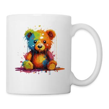 Niedlicher Teddybär - Tasse - Weiß - Rechts