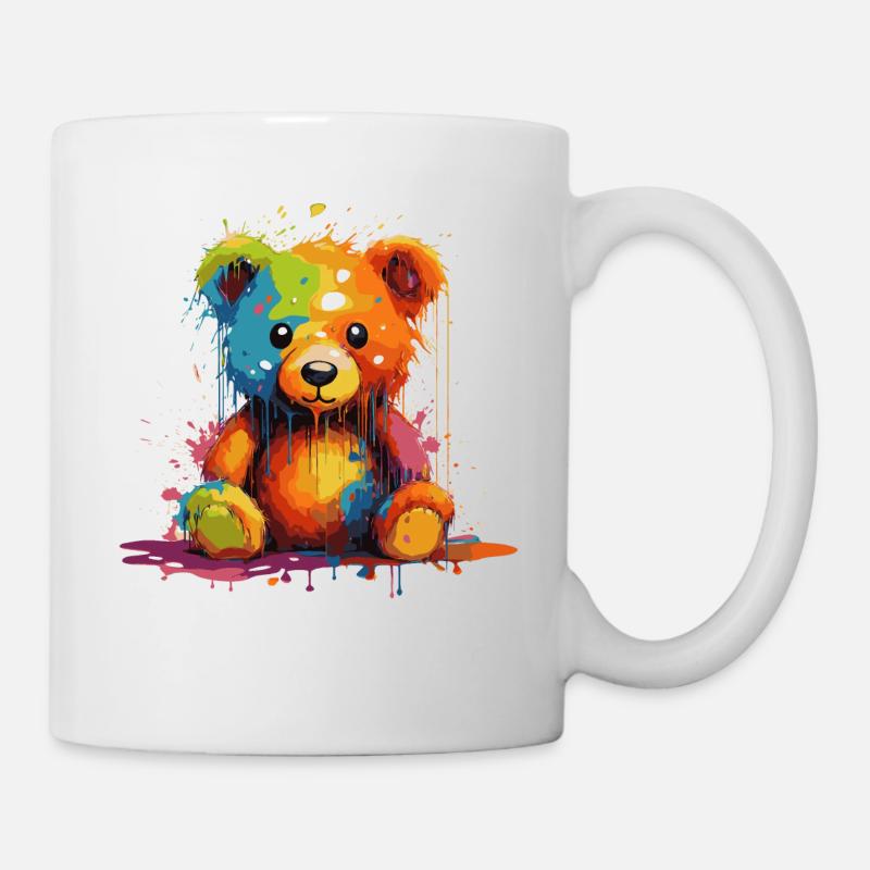 Cute Teddy Bear - Mug - white