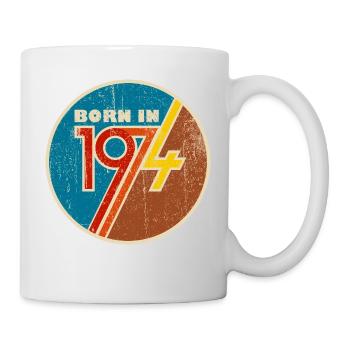 Born In 1974 50 years old - Mug - white - Right