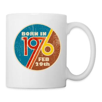 Birthday Born In 1976 Born Leap Year - Mug - white - Right