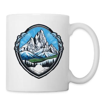 Armoiries des Alpes des montagnes - Mug blanc - blanc - Droite
