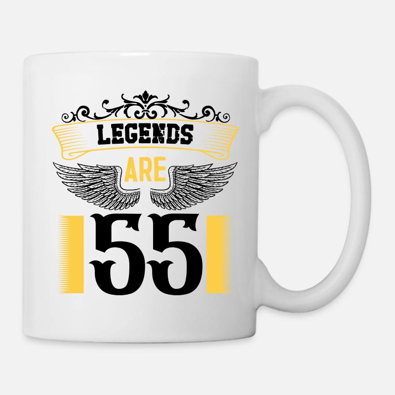 Legends are 55 years old, birthday 55 - Mug - white