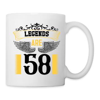 Legends are 58 years old, birthday 58 - Mug - white - Right