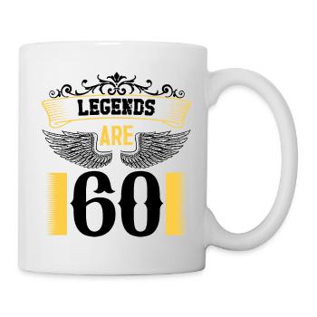 Les légendes ont 60 ans, 60 ans d’anniversaire - Mug blanc - blanc - Droite